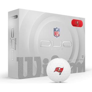 Wilson 2025 Duo Soft NFL Golf Ball – 12 Balls, White, Atlanta Falcons(Tampa Bay Buccaneers)