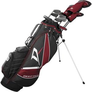 Wilson Deep Red Tour Complete Set with Stand Bag(Deep Red Tour)