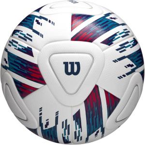 Wilson NCAA Veza Match Soccer Ball – Size 5, White/Blue/Purple