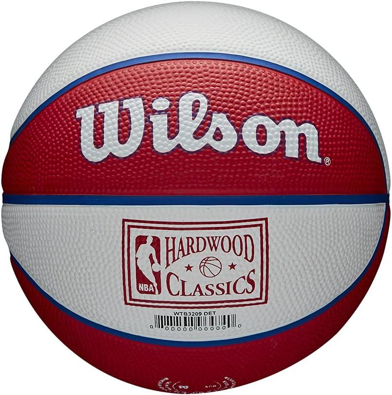 imageWilson NBA Team Retro Mini Basketballs Mini Size 3Detroit Pistons