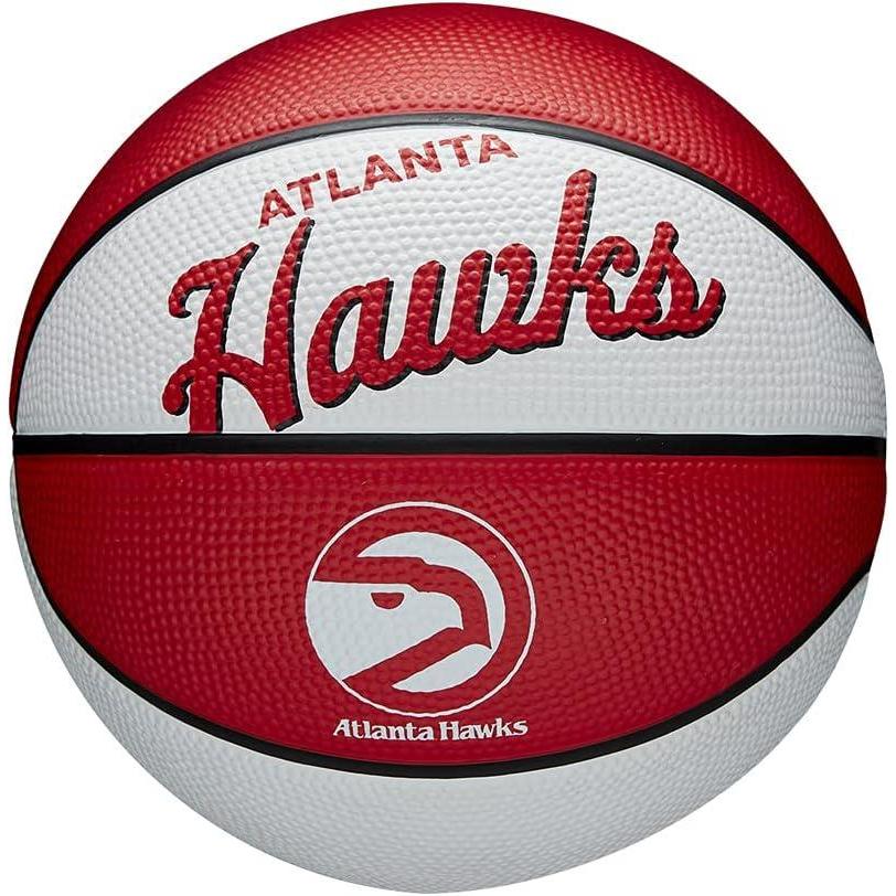imageWilson NBA Team Retro Mini Basketballs  Mini Size  3Atlanta Hawks
