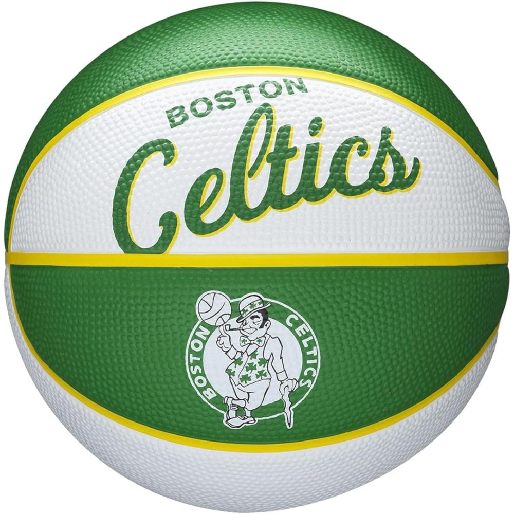 imageWilson NBA Team Retro Mini Basketballs  Mini Size  3Boston Celtics