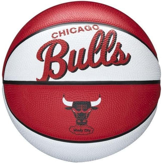 imageWilson NBA Team Retro Mini Basketballs Mini Size 3Chicago Bulls