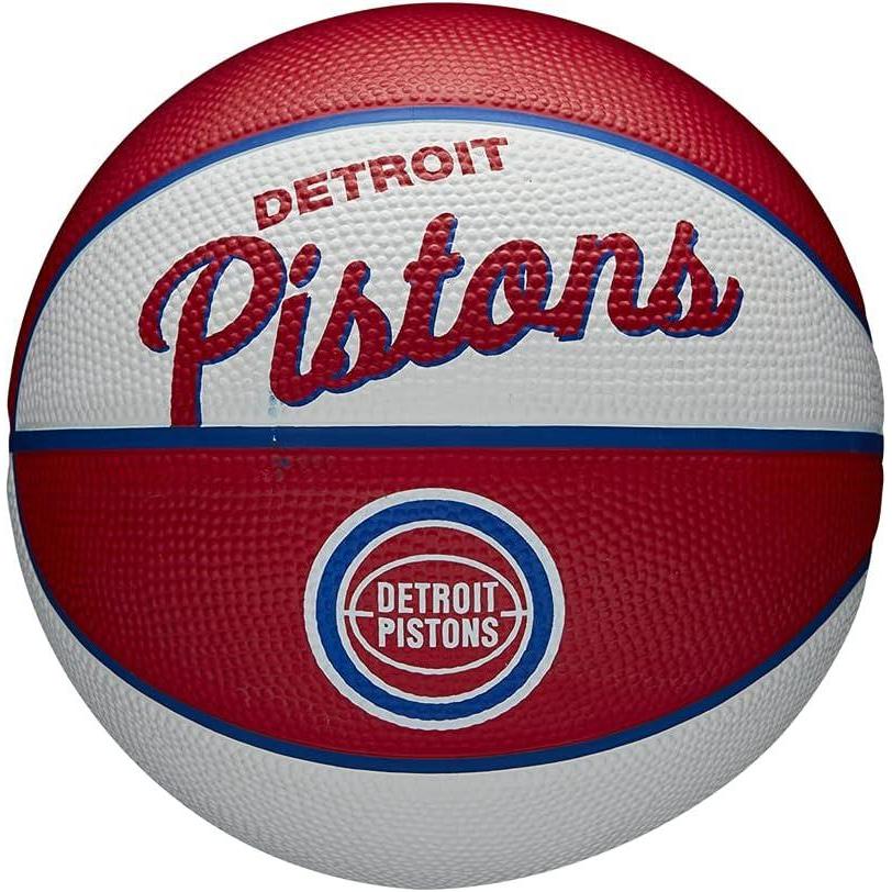 imageWilson NBA Team Retro Mini Basketballs Mini Size 3Detroit Pistons
