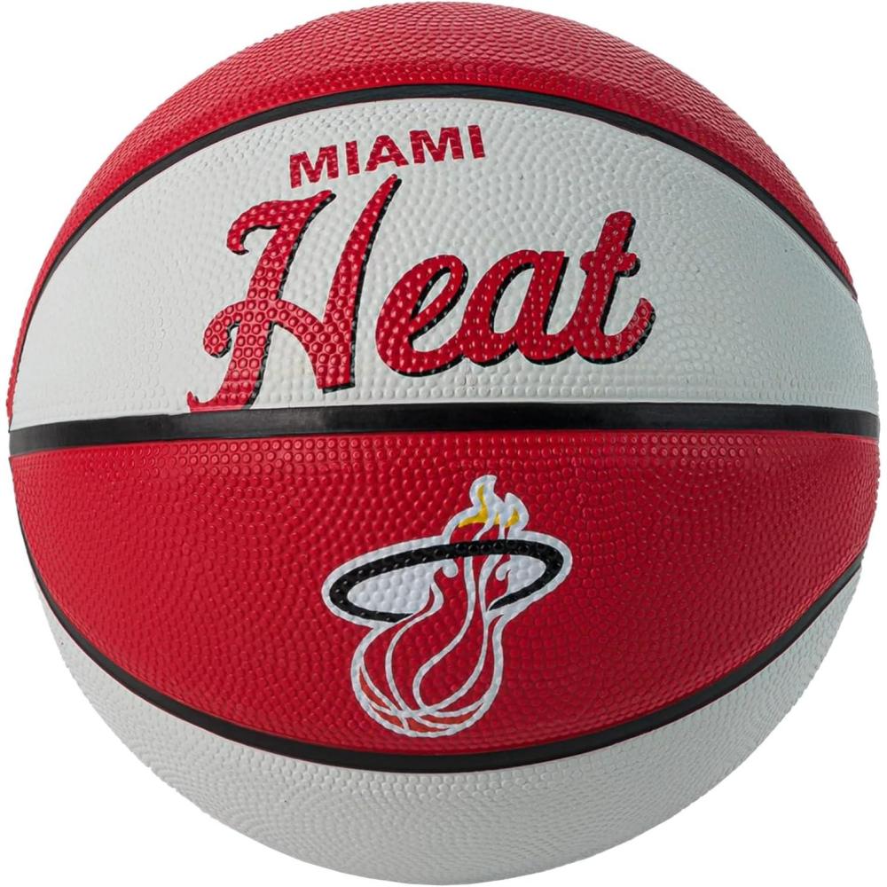 imageWilson NBA Team Retro Mini Basketballs Mini Size 3Miami Heat