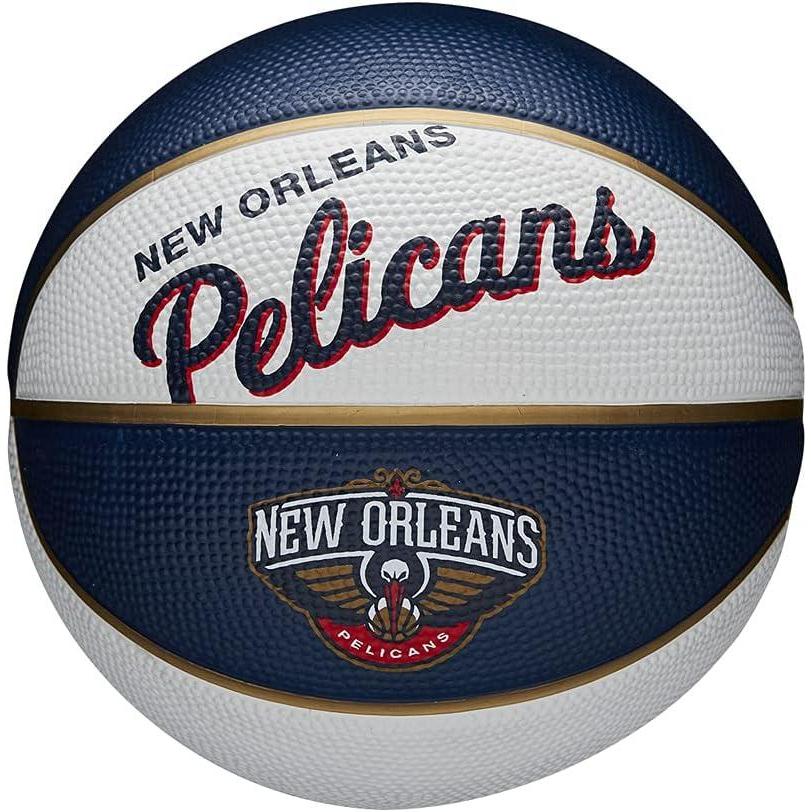 imageWilson NBA Team Retro Mini Basketballs Mini Size 3New Orleans Pelicans