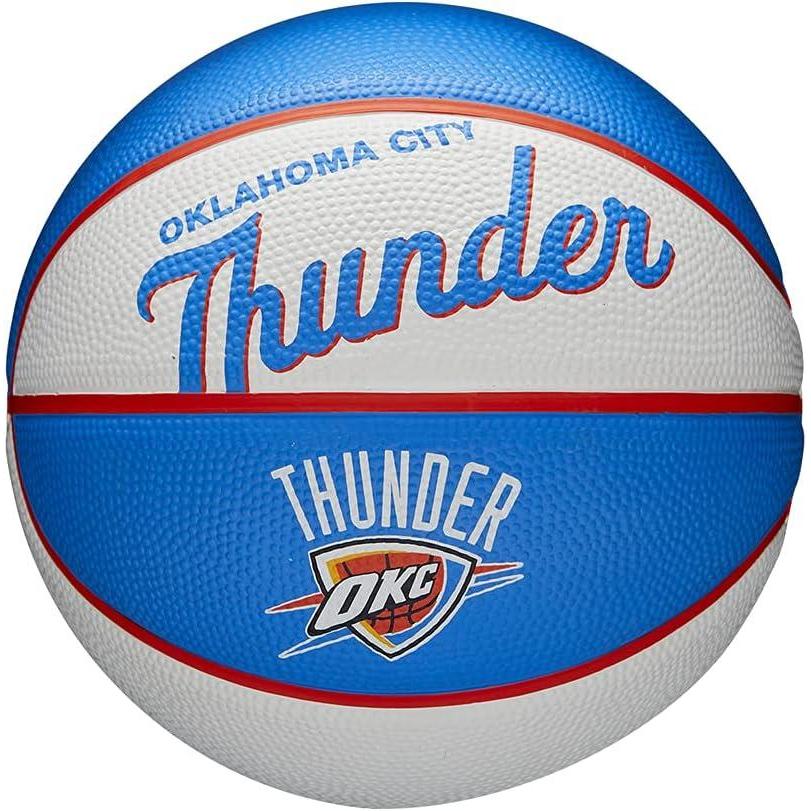 imageWilson NBA Team Retro Mini Basketballs Mini Size 3Oklahoma City Thunder