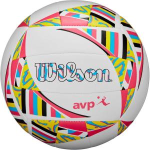 Wilson AVP Movement Volleyballs(White/Pink/Yellow)
