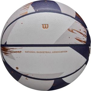 Wilson NBA Champagne Series Basketballs – Size 7-29.5″(White/Blue/Gold)