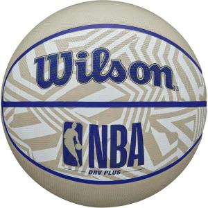Wilson NBA DRV Outdoor Basketball with Pump(Dazzle Camo Beige/Blue)