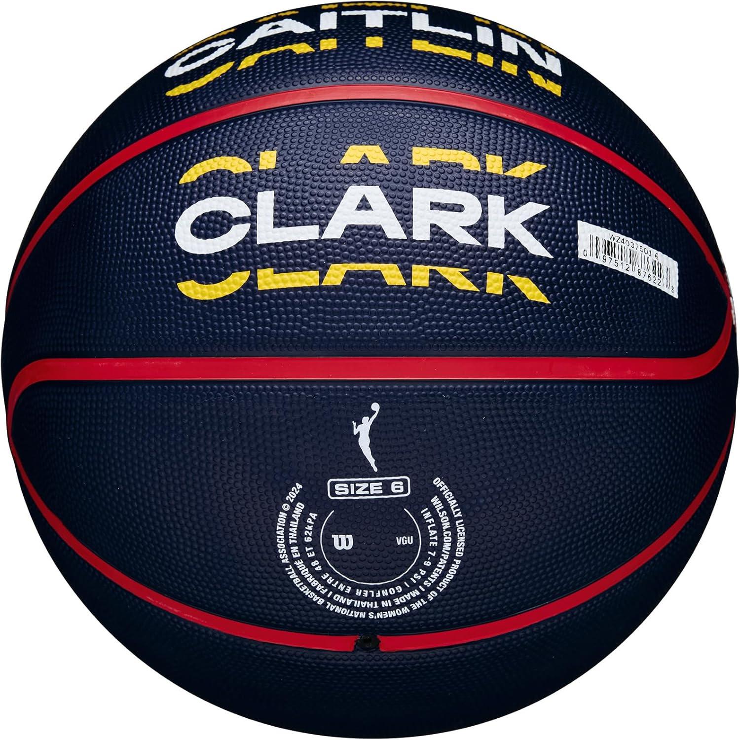 imageWilson WNBA Caitlin Clark Fever Rising Basketball NavyRed Size 6285