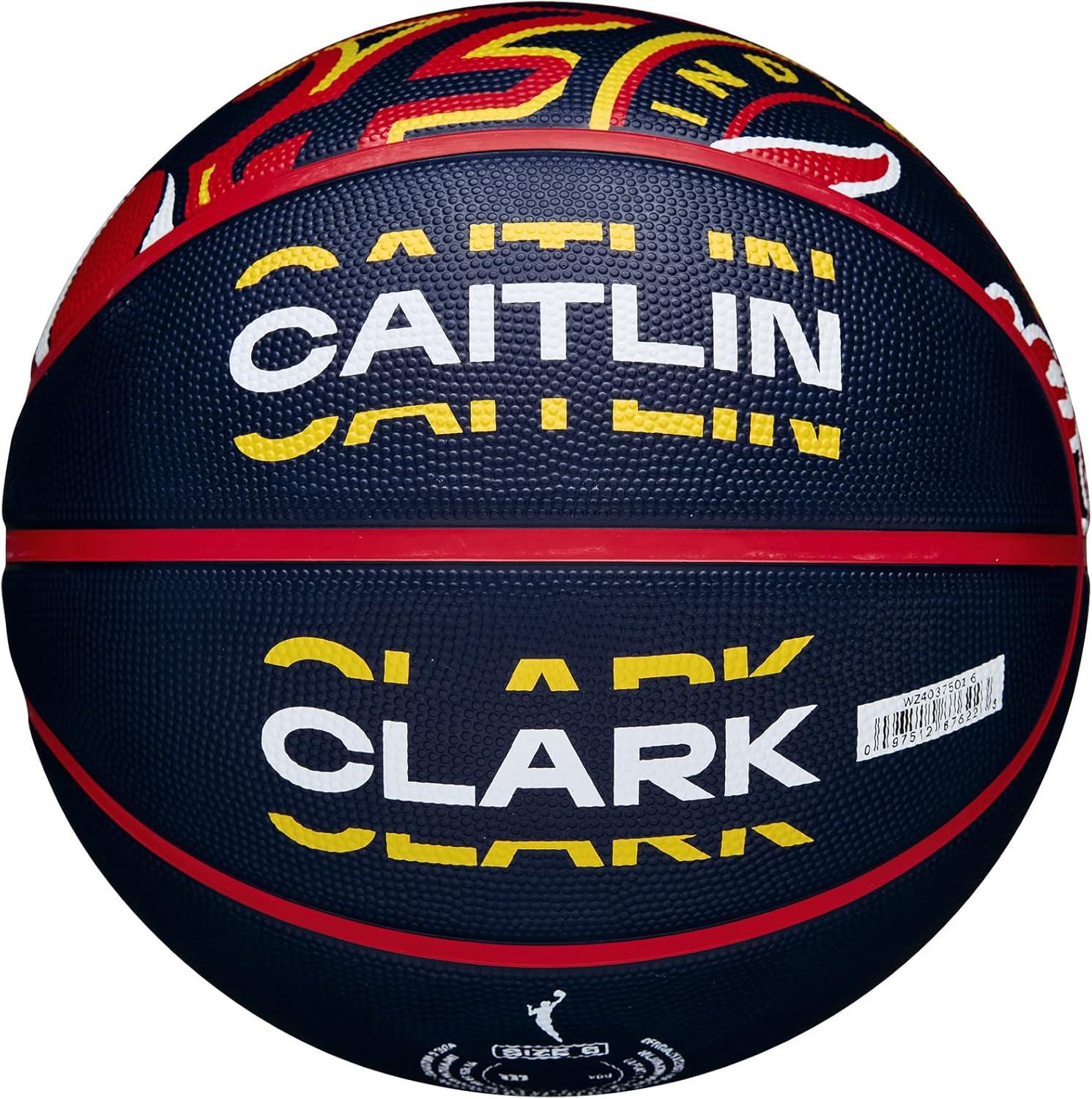 imageWilson WNBA Caitlin Clark Fever Rising Basketball NavyRed Size 6285