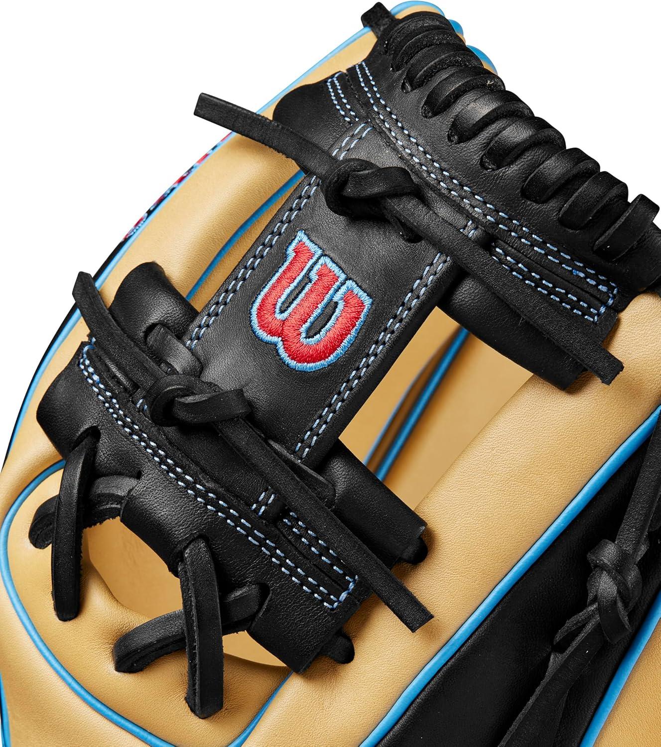imageWilson Fall 2024 A1000 Infield Baseball GlovesBlondeBlackCool Blue