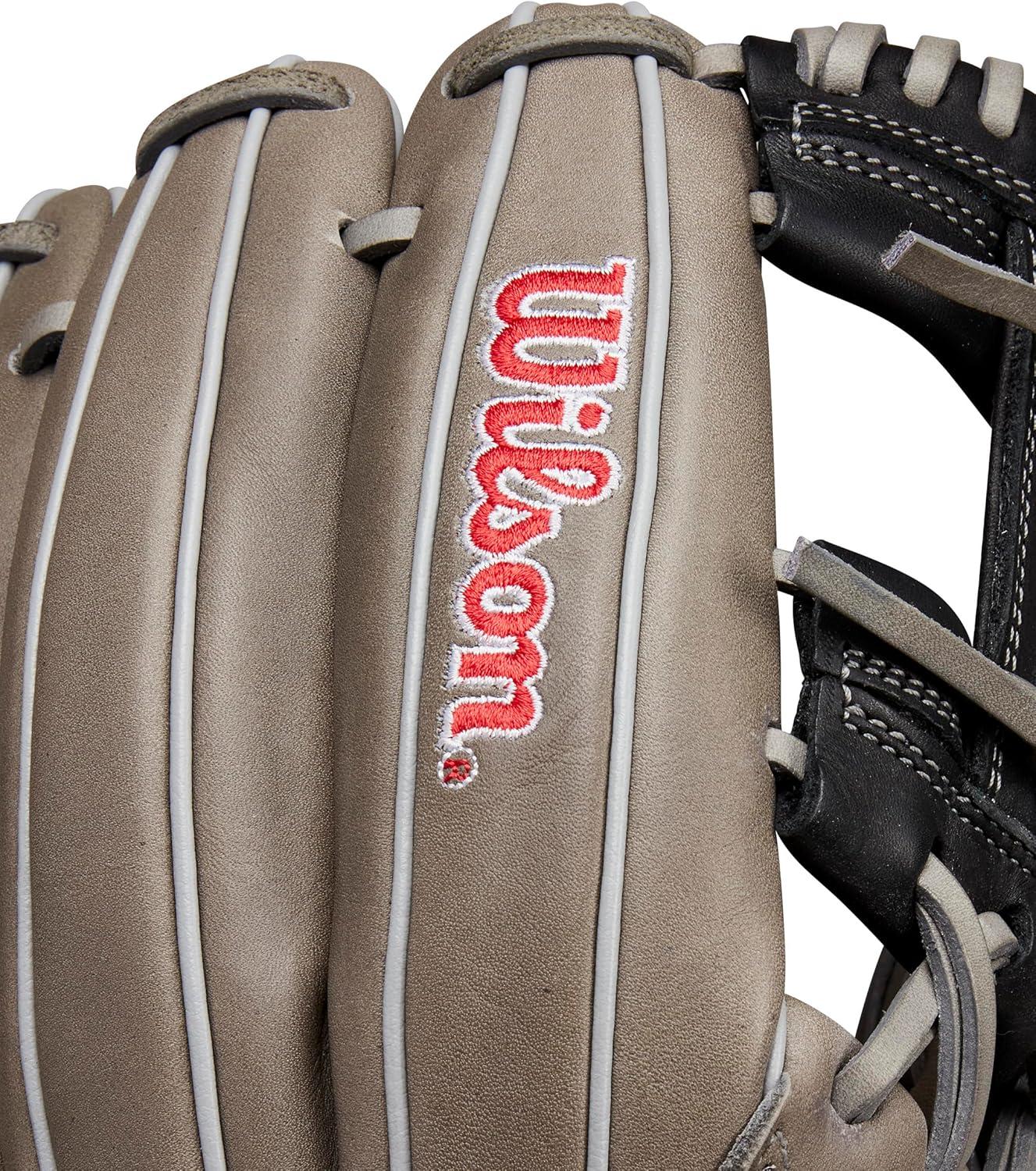 imageWilson Fall 2024 A1000 Infield Baseball GlovesGreyBlackRed