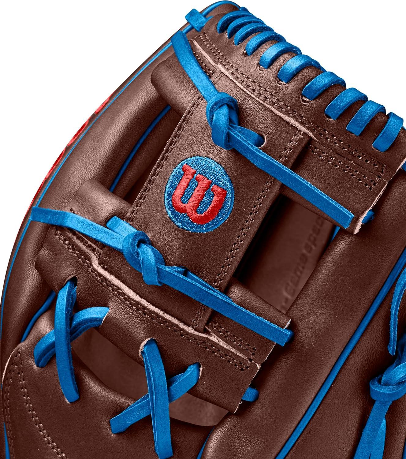 imageWilson Spring 2025 A2000 Baseball GlovesDark BrownRoyalRed
