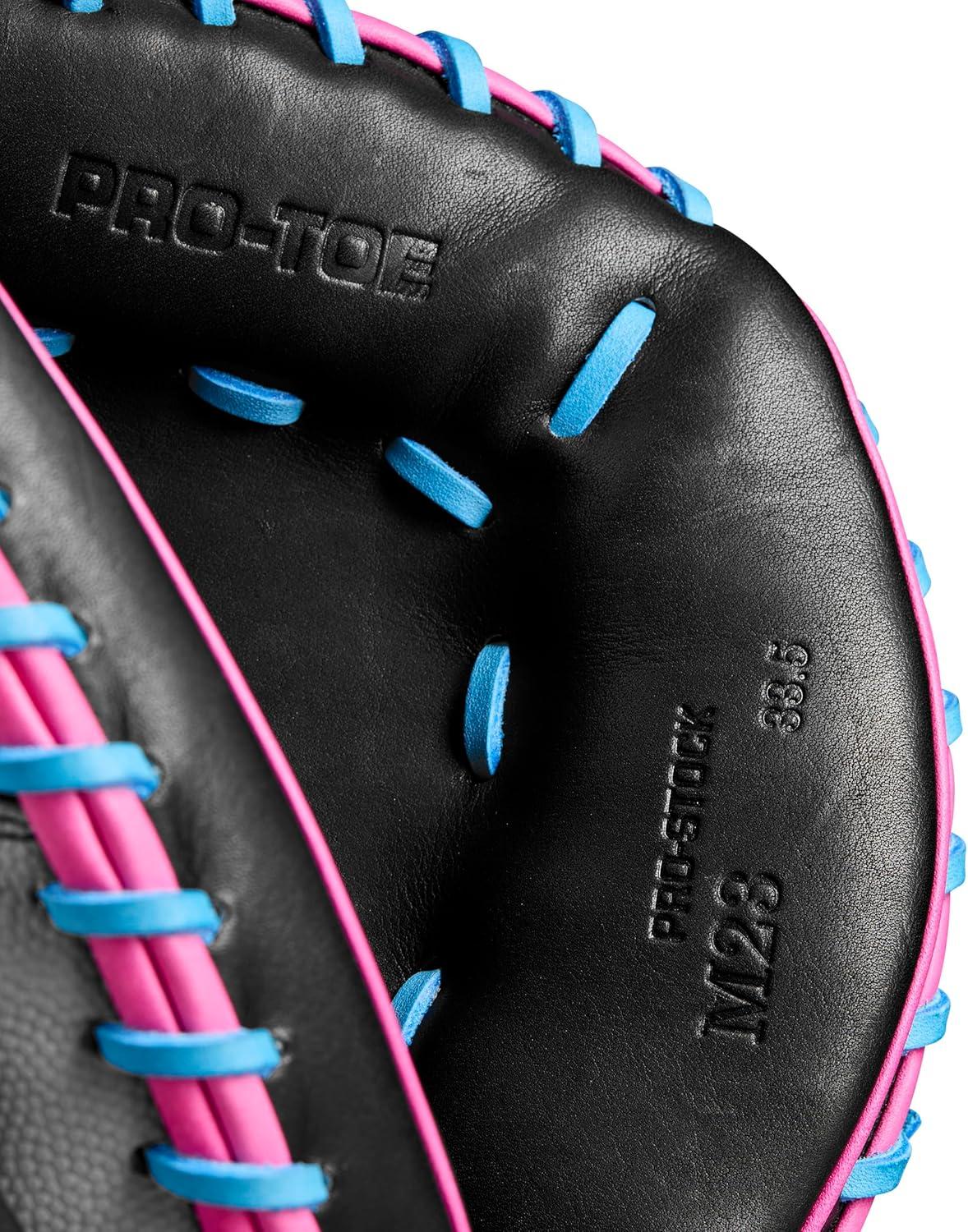 imageWilson Spring 2025 A2000 Baseball GlovesGreyBlackFlamingo