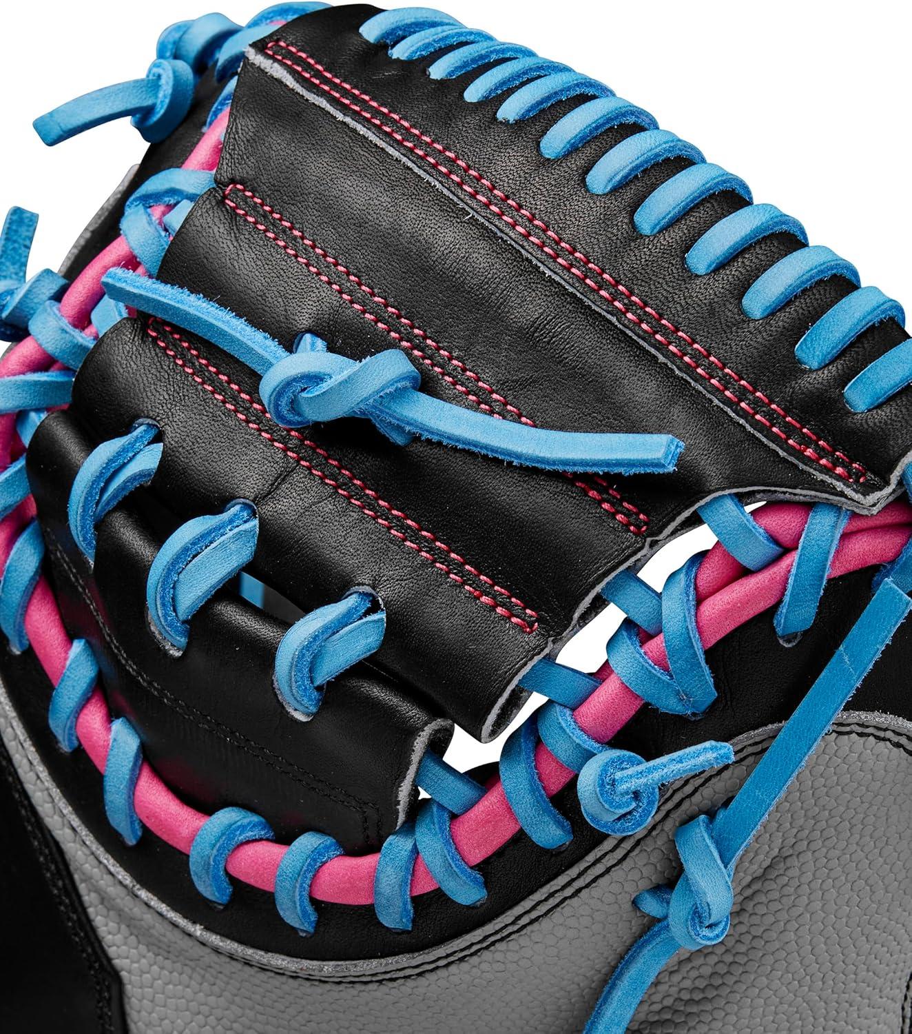 imageWilson Spring 2025 A2000 Baseball GlovesGreyBlackFlamingo
