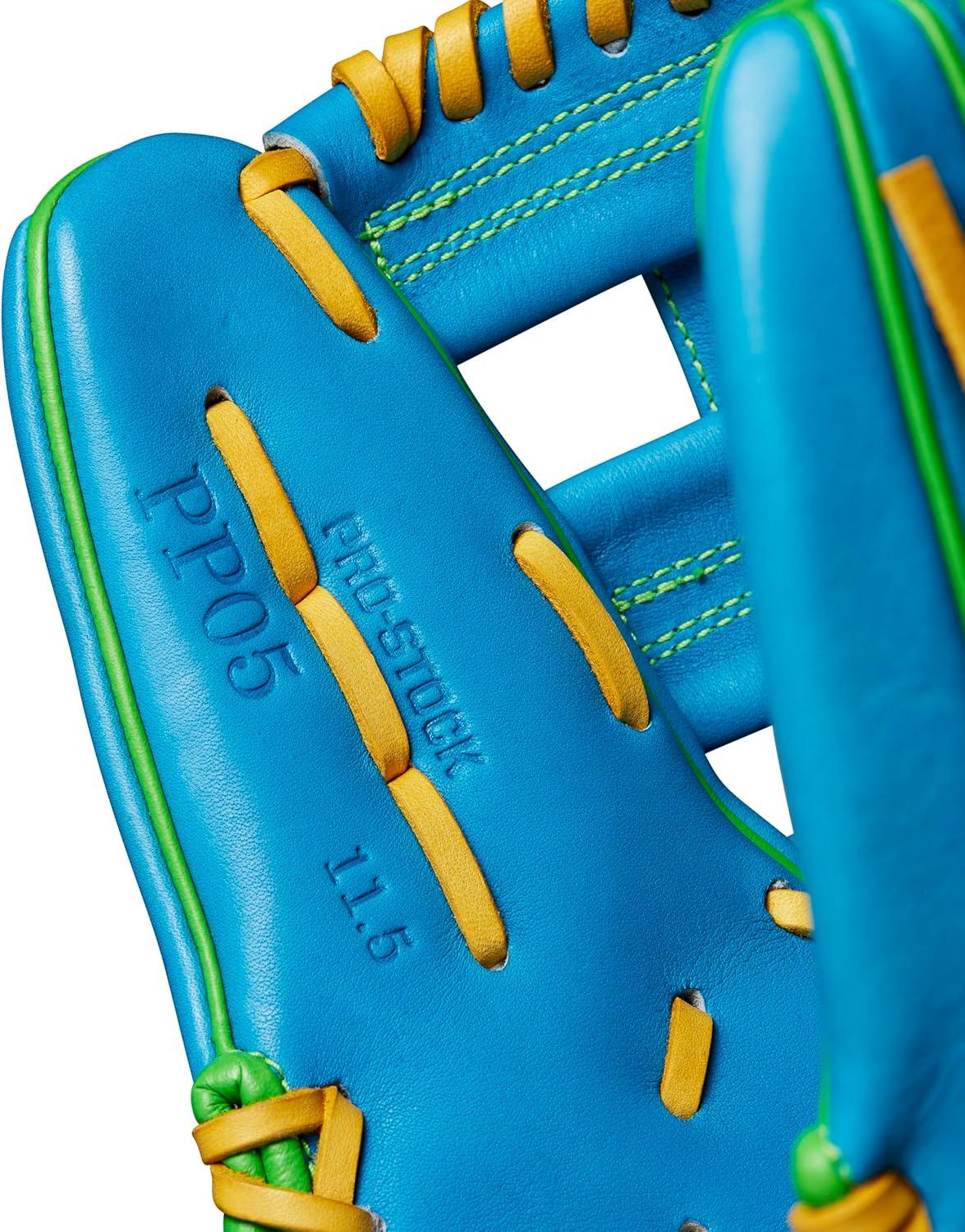 imageWilson Spring 2025 A2000 Baseball GlovesSky BlueOptic Yellow