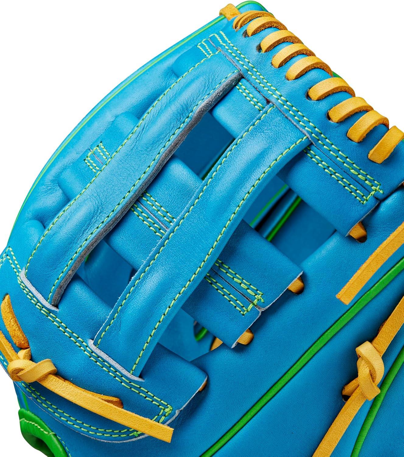 imageWilson Spring 2025 A2000 Baseball GlovesSky BlueOptic Yellow