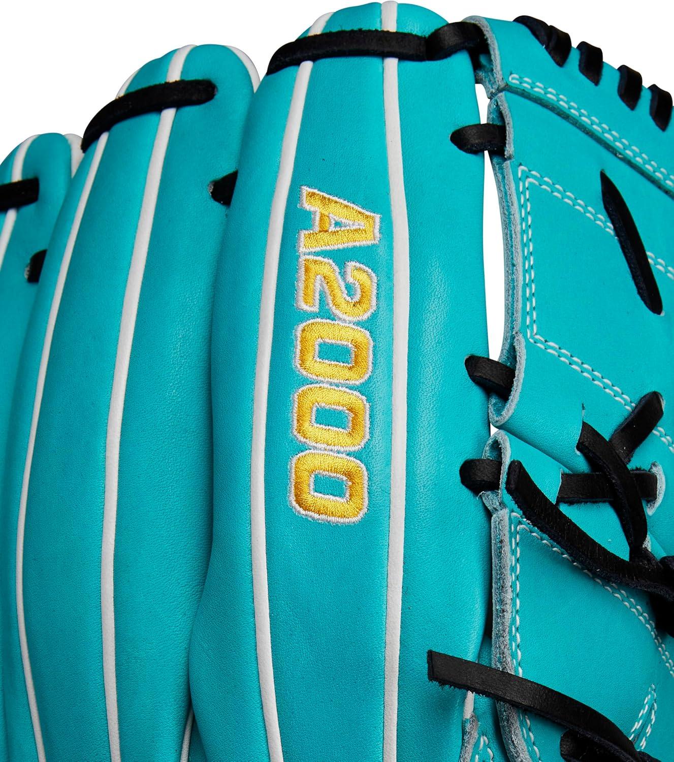 imageWilson Spring 2025 A2000 Baseball GlovesTealYellowBlack