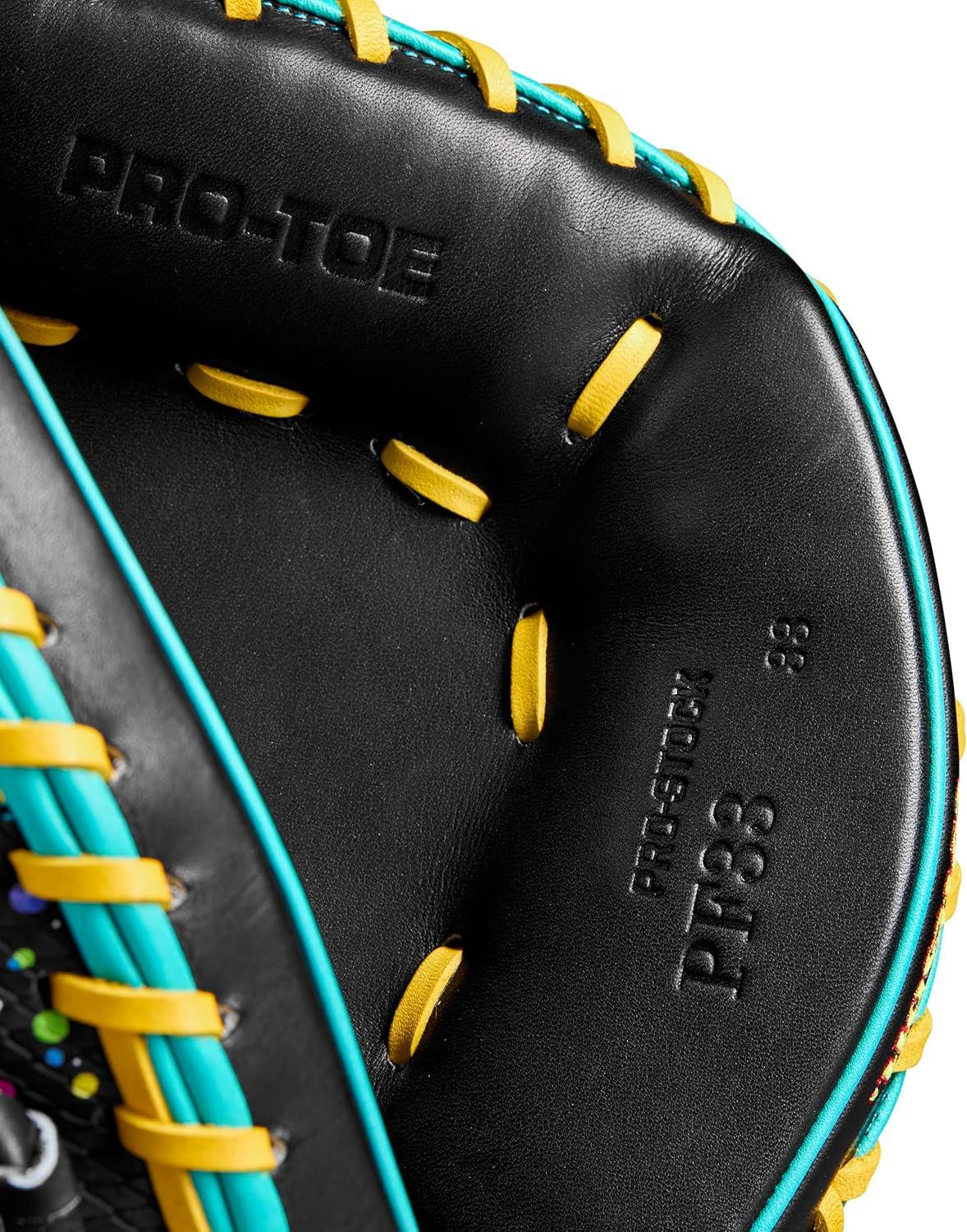 imageWilson Spring 2025 A2000 Baseball GlovesVarietyYellowTeal