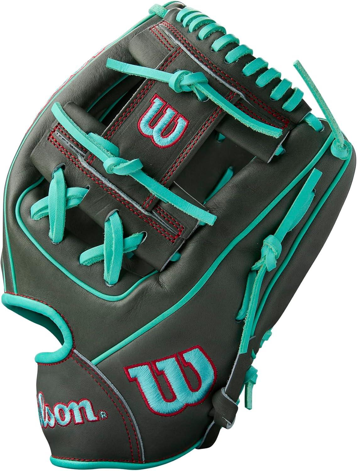 imageWilson Summer 2025 A2000 Baseball GlovesCharcoalSeafoamRed
