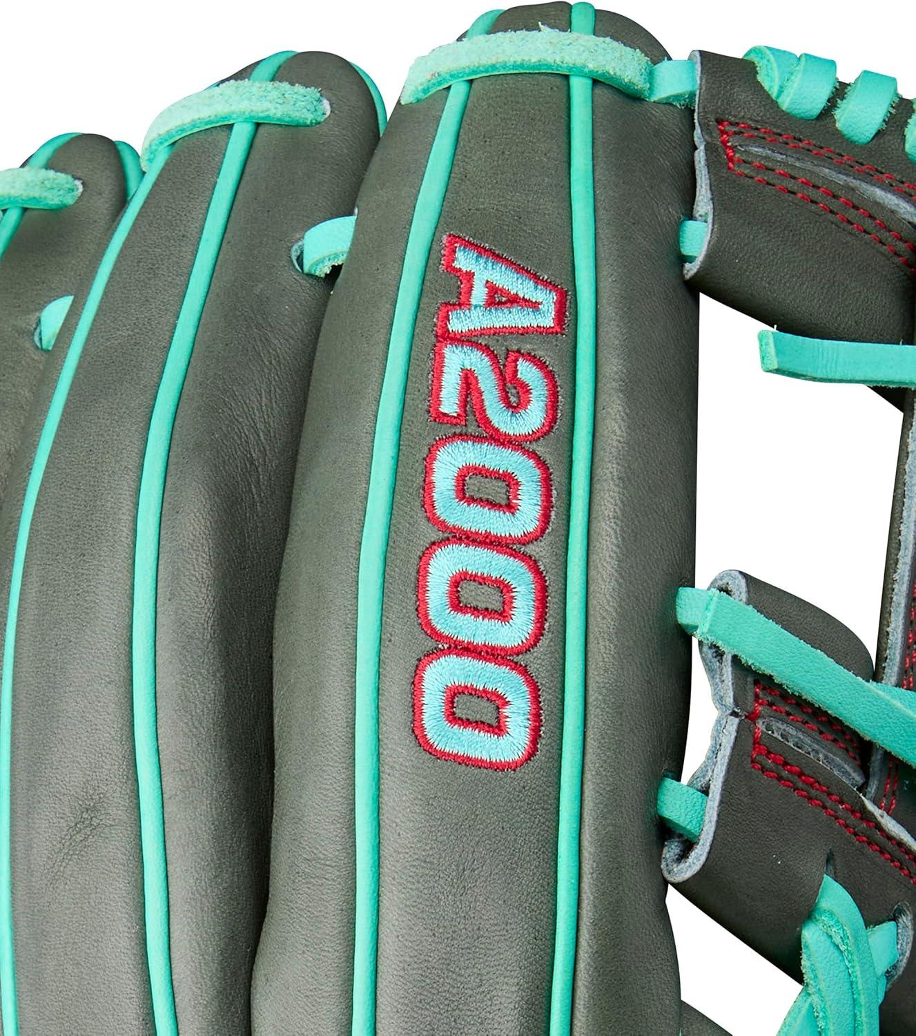 imageWilson Summer 2025 A2000 Baseball GlovesCharcoalSeafoamRed