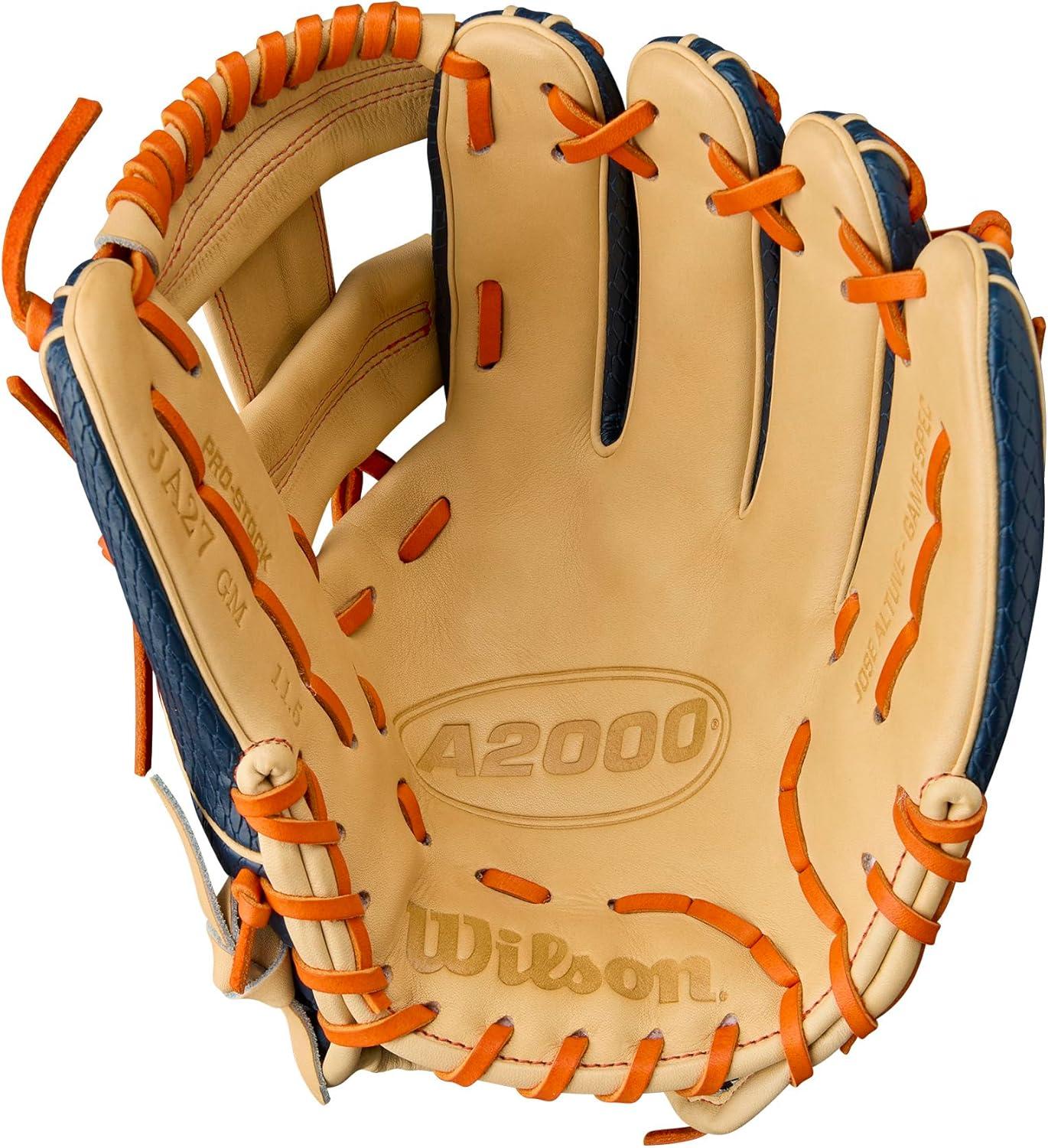 imageWilson Summer 2025 A2000 Baseball GlovesNavyBlondeOrange