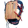 WILSON 2024 A1000 Infield Baseball Gloves – 11″, 11.5″, 11.75″ and 12″(Blonde/Navy/Red)
