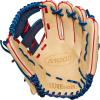 WILSON 2024 A1000 Infield Baseball Gloves – 11″, 11.5″, 11.75″ and 12″(Blonde/Navy/Red)