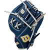 WILSON 2024 A1000 Infield Baseball Gloves – 11″, 11.5″, 11.75″ and 12″(Navy/Silver/Yellow)
