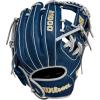 WILSON 2024 A1000 Infield Baseball Gloves – 11″, 11.5″, 11.75″ and 12″(Navy/Silver/Yellow)