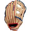 Wilson 2023 A500 Youth Baseball Glove(Blonde/Red/Royal)