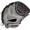 Wilson 2023 A500 Youth Baseball Glove(Grey/Black/Red)