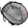 Wilson 2024 A1000 CM33 33” Baseball Catcher’s Mitt – Silver/Black/Red, Right Hand Throw