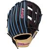 Wilson 2026 A450 Baseball Gloves(Black/Cool Blue/Red)