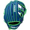 Wilson 2026 A450 Baseball Gloves(Royal/Neon Green/White)