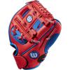 Wilson A200 Youth Baseball Gloves(Royal/Red)