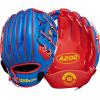 Wilson A200 Youth Baseball Gloves(Royal/Red/Yellow)