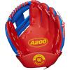 Wilson A200 Youth Baseball Gloves(Royal/Red/Yellow)