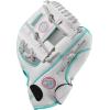 Wilson A200 Youth Baseball Gloves(Silver/White/Teal)