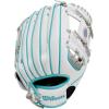 Wilson A200 Youth Baseball Gloves(Silver/White/Teal)