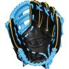 Wilson A500 Youth Baseball Gloves(Black/Cool Blue/Yellow)