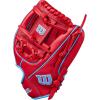 Wilson A500 Youth Baseball Gloves(Red/Blue/White)