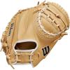 Wilson Fall 2024 A1000® CM33 33” Baseball Catcher’s Mitt – Blonde/Black/White, Right Hand Throw