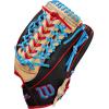 Wilson Spring 2025 A2000® Baseball Gloves(Black/Red/Sky Blue)