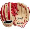 Wilson 2023 A500 Youth Baseball Glove(Blonde/Red/White)
