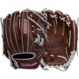 WILSON 2024 A1000 Infield Baseball Gloves – 11″, 11.5″, 11.75″ and 12″(Brown/Red/Blue)