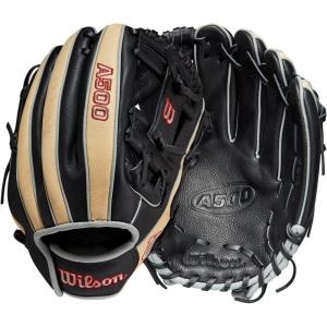 Wilson 2023 A500 Youth Baseball Glove(Black/Blonde/Red)