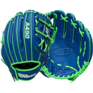 Wilson 2026 A450 Baseball Gloves(Royal/Neon Green/White)